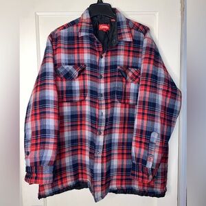 Vintage Coleman Men's Flannel Shirt Coat/Jacket XL Plaid Quilted Lined